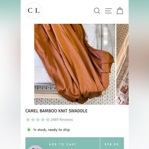 Caden lane bamboo swaddle